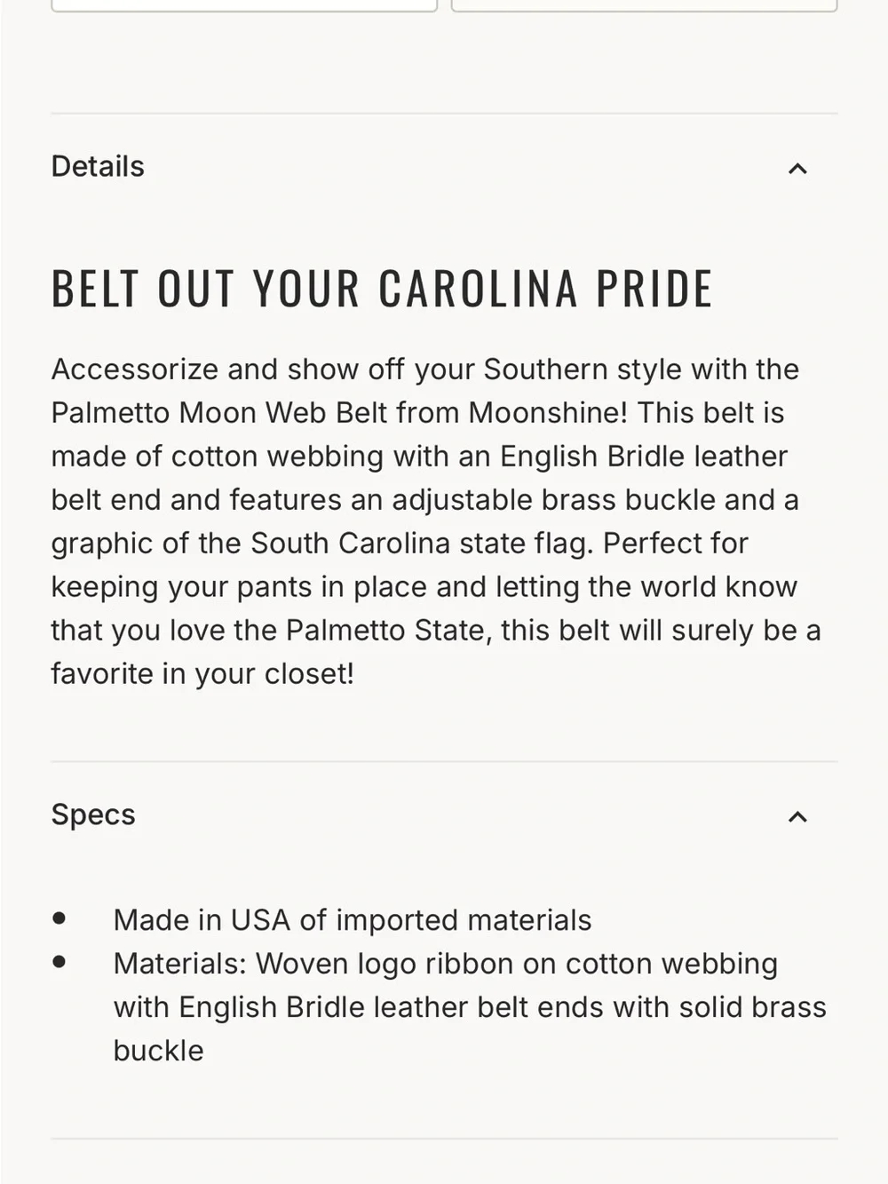 South Carolina Belt Palmetto Web Belt - Burgundy with Brown Leather Trim maroon